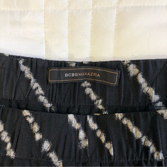 BCBGMaxAzria Black Silk Strapless Midi Jumpsuit. Sz S - Picture 4 of 16